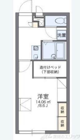 レオパレスBELISTA鳥飼の物件間取画像